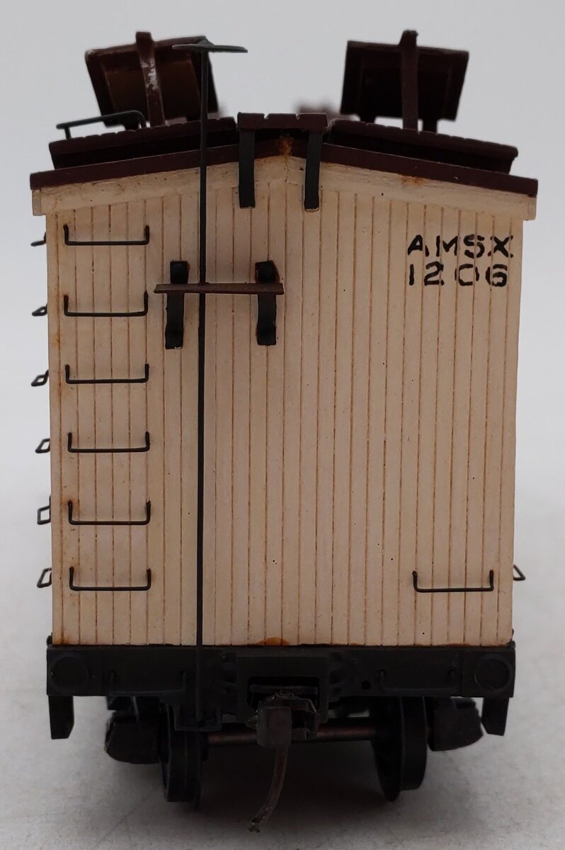 Custom Built S Gauge American Stores Company Evaporated Milk Reefer Car #1206 VG/Box