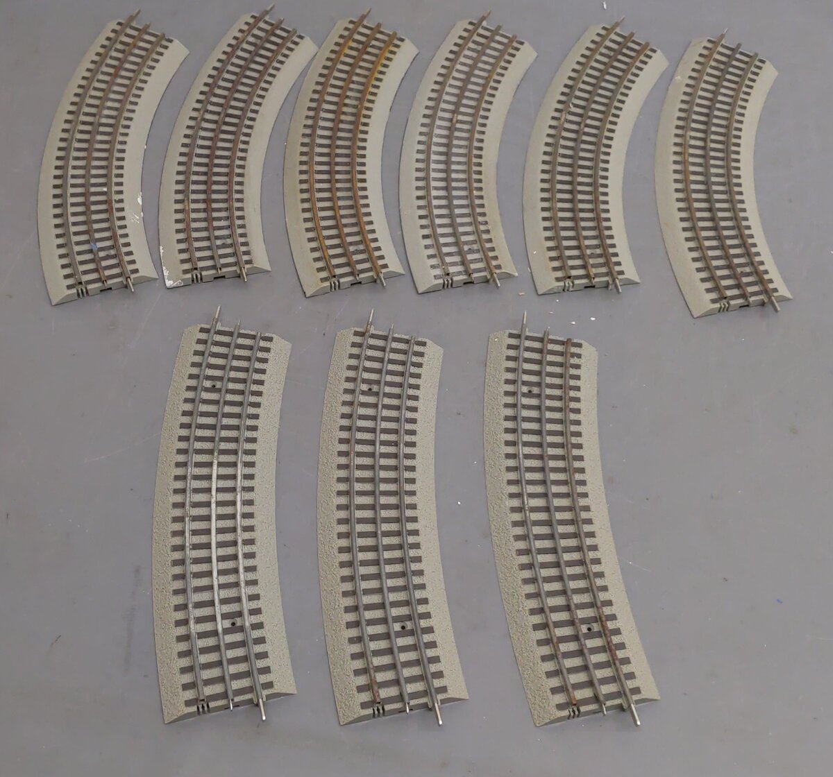 Lionel O Gauge Assorted Full Curve Fastracks [9] VG
