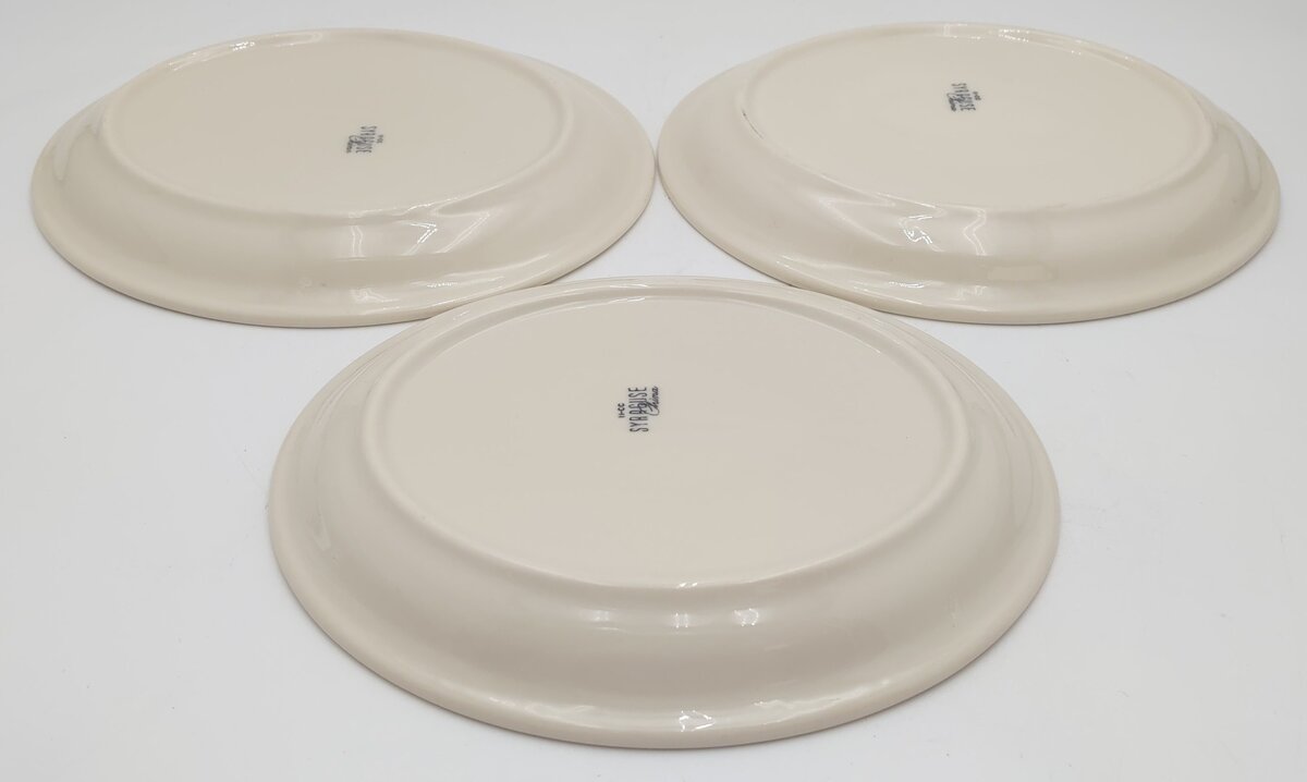 Syracuse China Rio Grande Prospector Pattern Oval Plates (Set of 3) EX
