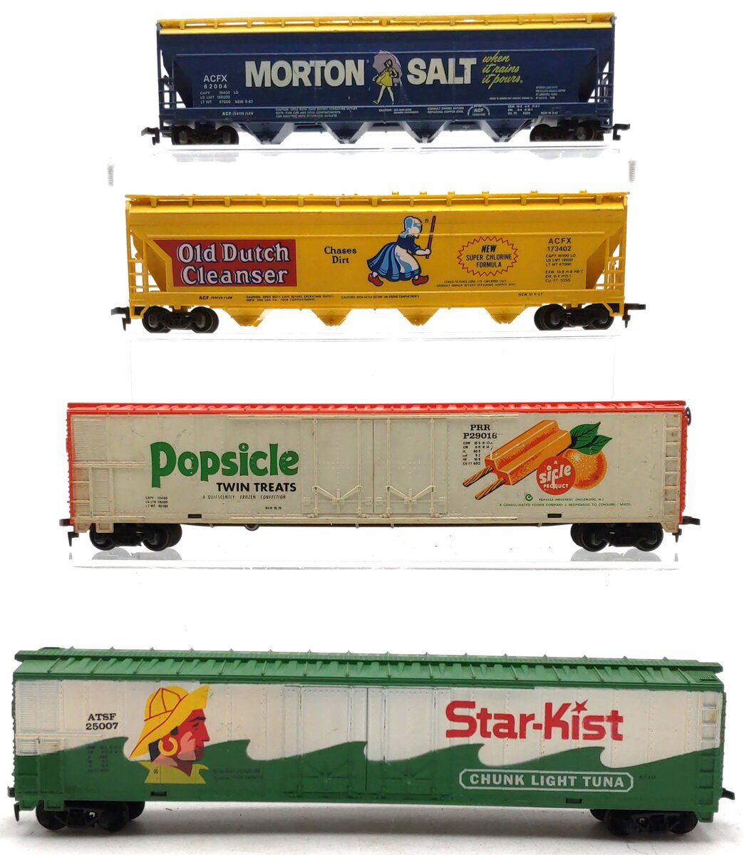 Tyco Assorted HO Scale Freight Cars [4] VG