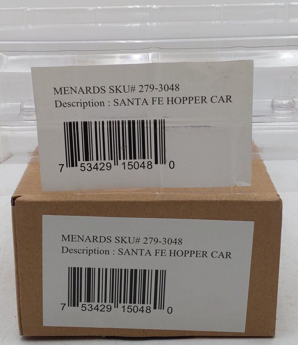 Menards 279-3048 O Gauge Santa Fe 4-Bay Hopper Car #67971 EX/Box