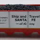 Menards 279-3048 O Gauge Santa Fe 4-Bay Hopper Car #67971 EX/Box