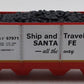 Menards 279-3048 O Gauge Santa Fe 4-Bay Hopper Car #67971 EX/Box
