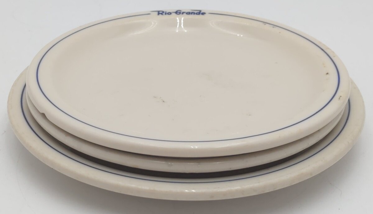 Syracuse China Rio Grande Prospector Pattern Small & Medium Plates [3] EX