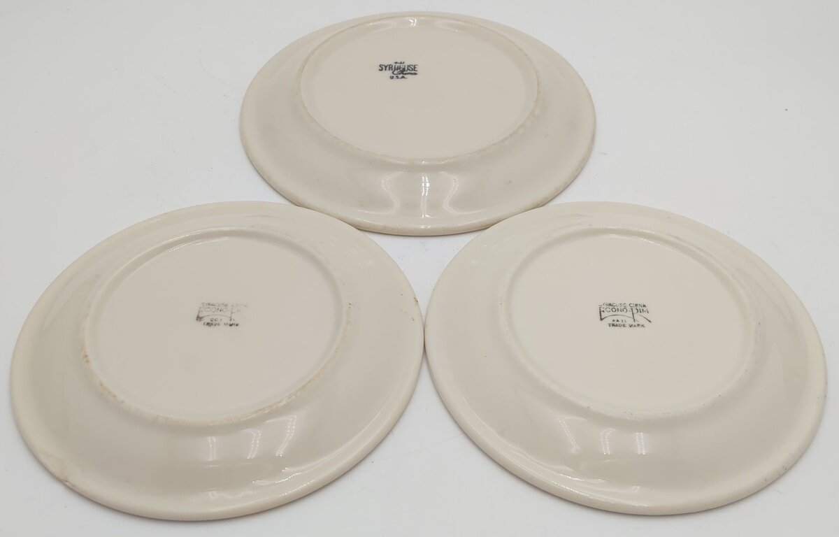 Syracuse China Rio Grande Prospector Pattern Small & Medium Plates [3] EX