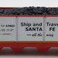 Menards 279-3048 O Gauge Santa Fe 4-Bay Hopper Car #67803 EX/Box