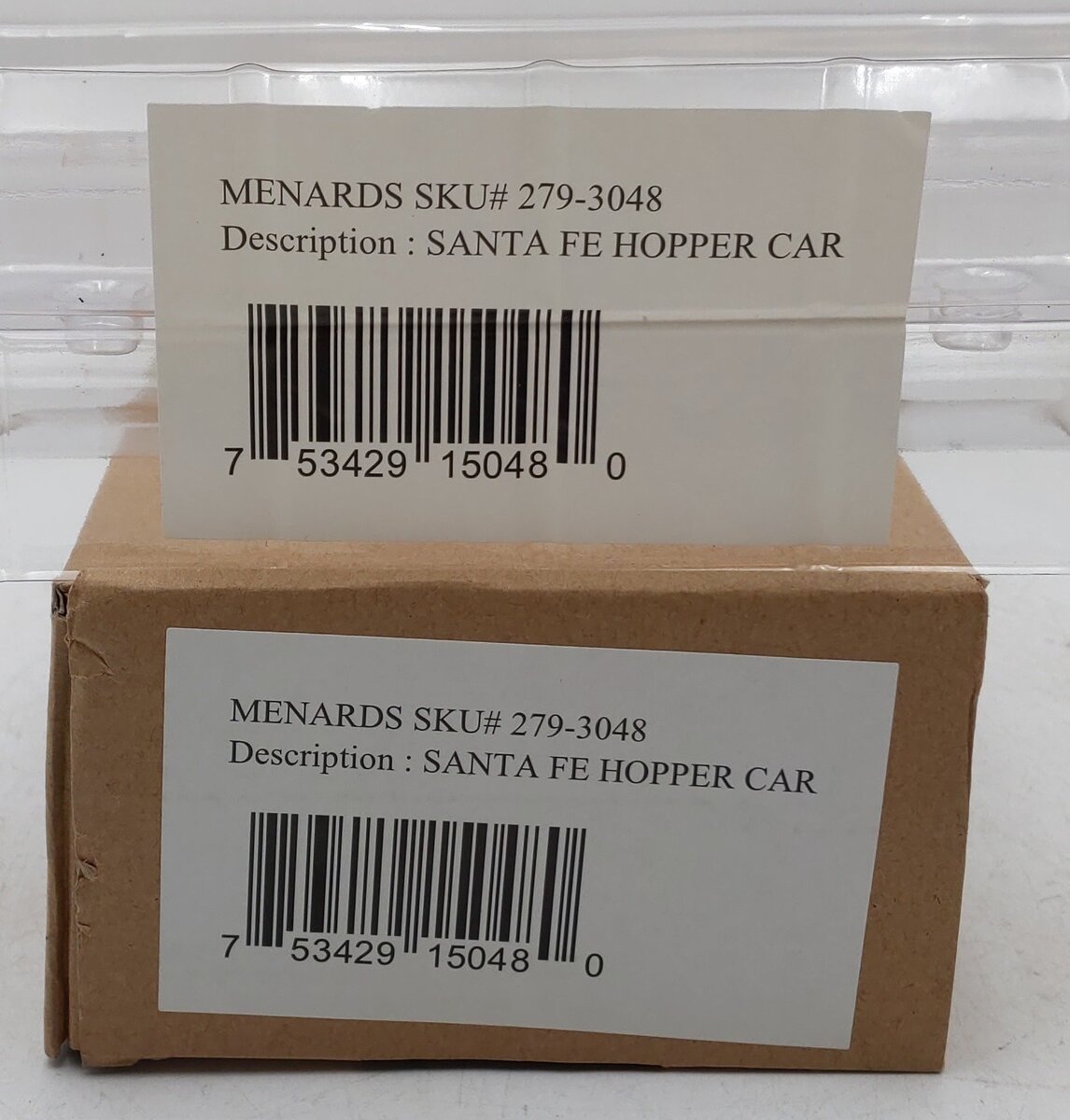 Menards 279-3048 O Gauge Santa Fe 4-Bay Hopper Car #67803 EX/Box