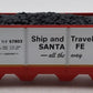 Menards 279-3048 O Gauge Santa Fe 4-Bay Hopper Car #67803 EX/Box