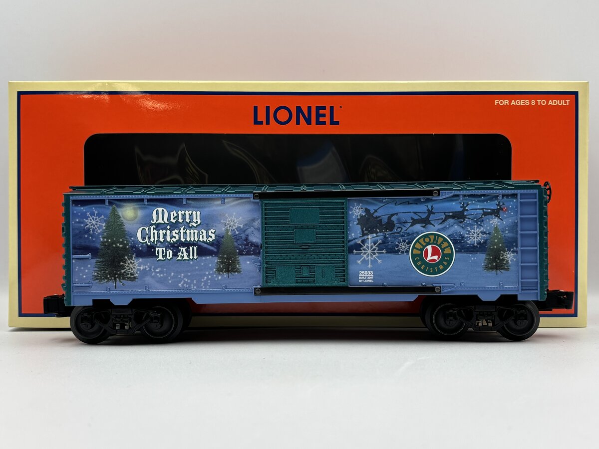 Lionel 6-25033 O Gauge 2007 Christmas Boxcar LN/Box
