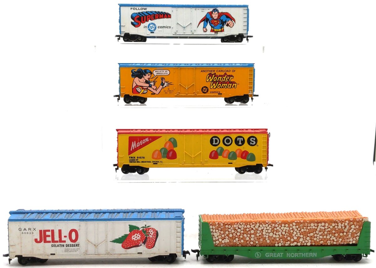 Tyco & Other Assorted HO Scale Freight Cars [5] VG