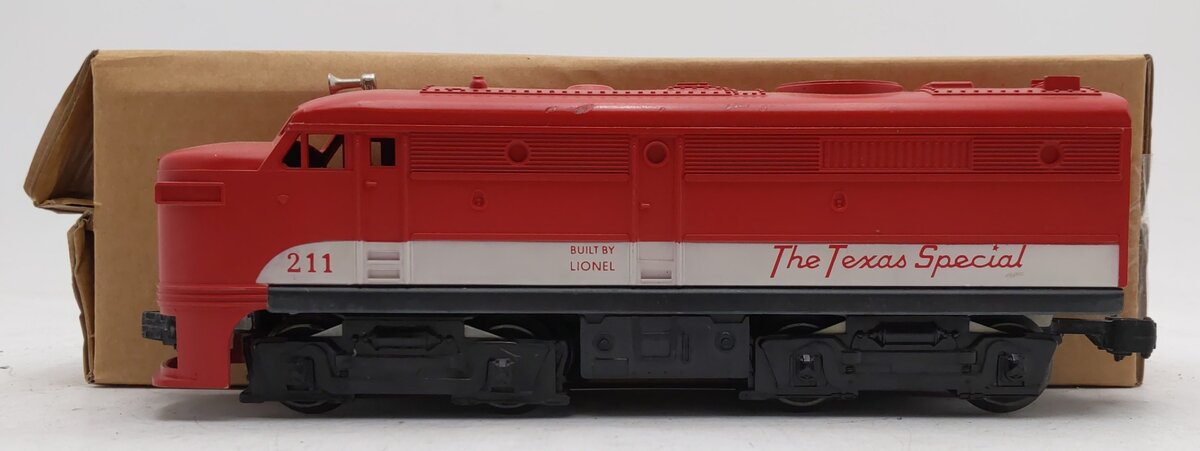 Lionel 211 Vintage O Gauge Texas Special A-Unit Non-powered Diesel Locomotive VG/Box