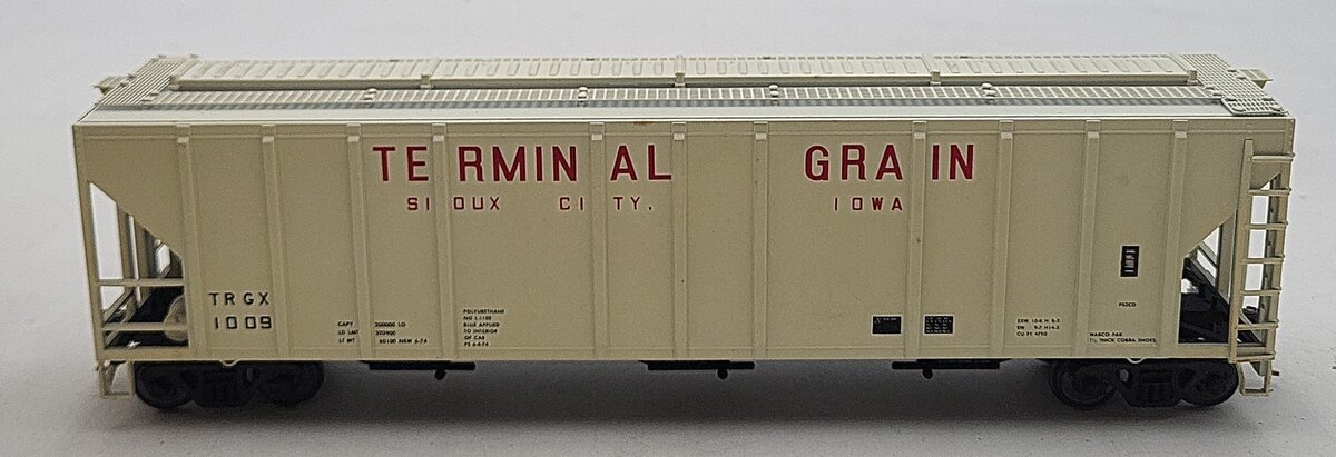 American Models S Scale Terminal Grain 3-Bay Cover Hopper #1009 EX/Box