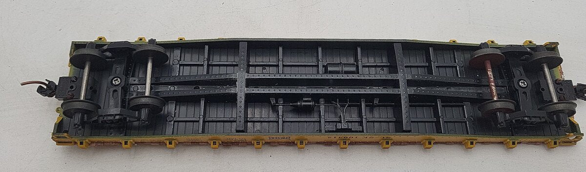 American Models 6022 S Scale Frisco Flatcar w/Stakes EX/Box