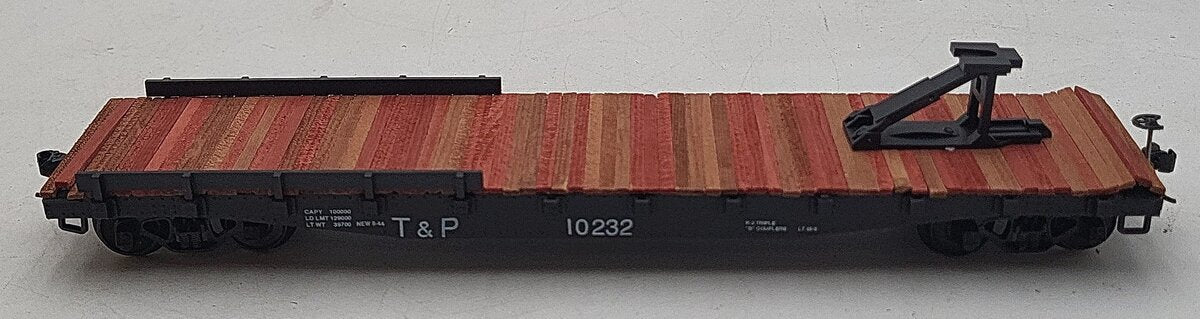 American Models 6027 S Texas & Pacific 46' Flat Car #10234 -CUSTOM EX/Box