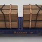 Menards 279-0840 O Gauge Alaska Flatcar W/ Lumber Load #10273 LN/Box