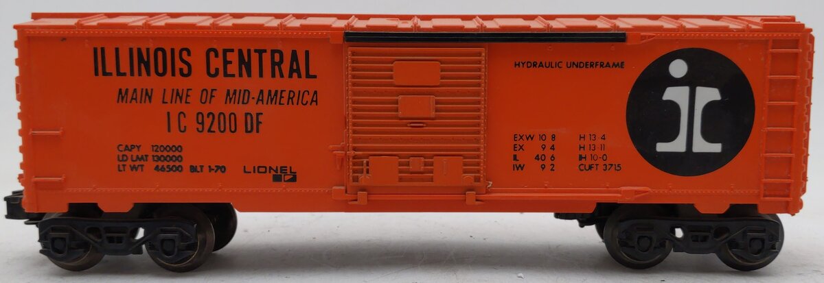 Lionel 6-9200 O Gauge Illinois Central Boxcar #9200 VG/Box