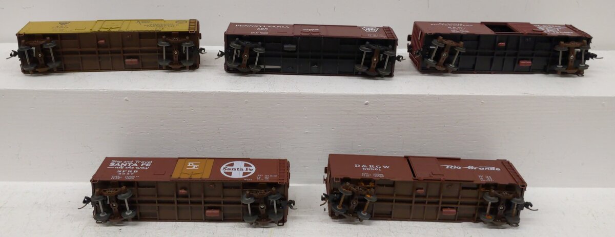 American Models S Scale Assorted Freight Cars #19867,69861,42570,6957,26903 [5] VG/Box