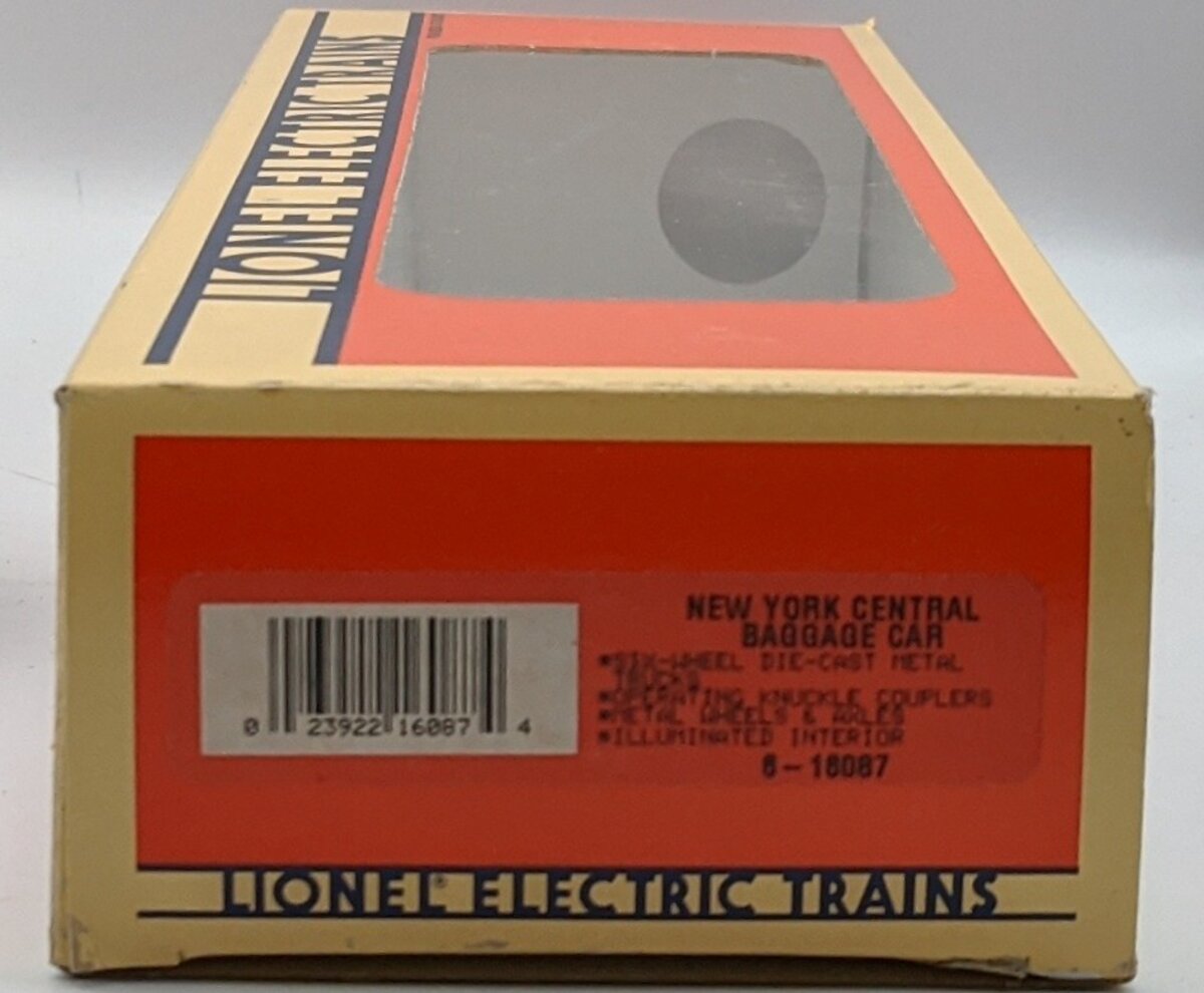 Lionel 6-16087 O Gauge New York Central Baggage Car LN/Box