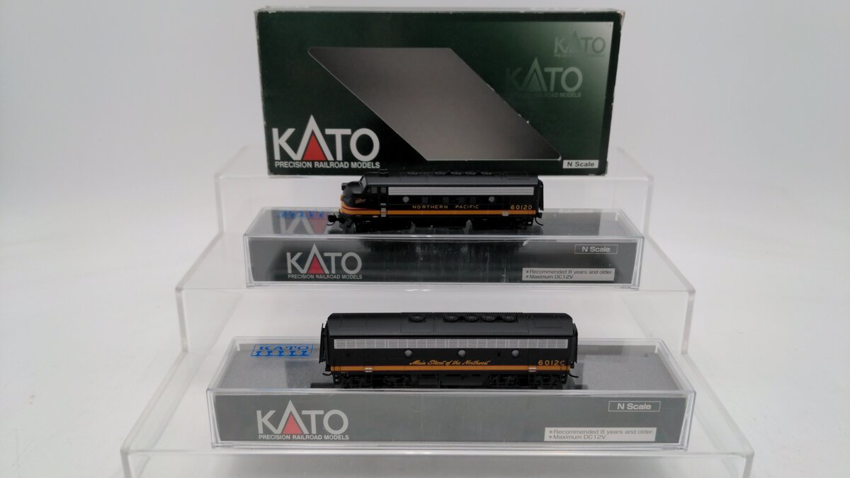 Kato 106-0423-DCC N NP EMD F7A & F7B Diesel Locomotive #6012C/6012D with DCC EX/Box