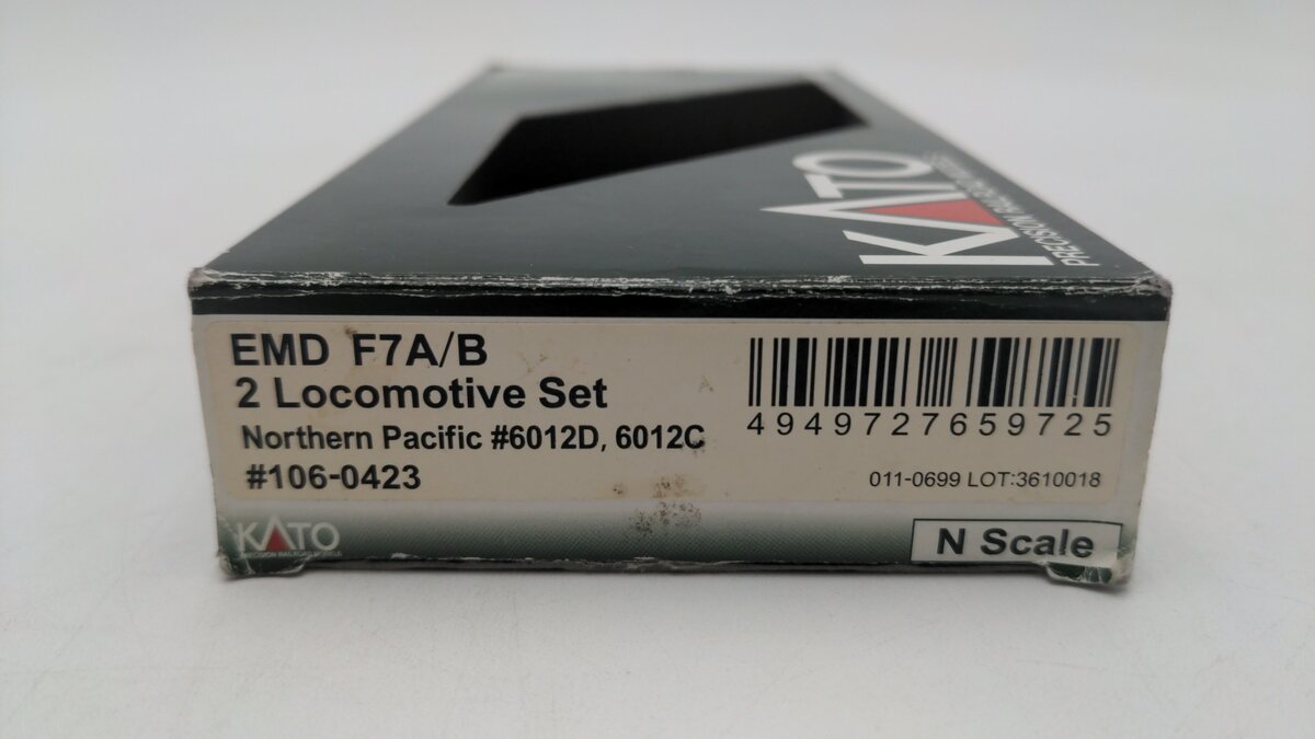 Kato 106-0423-DCC N NP EMD F7A & F7B Diesel Locomotive #6012C/6012D with DCC EX/Box