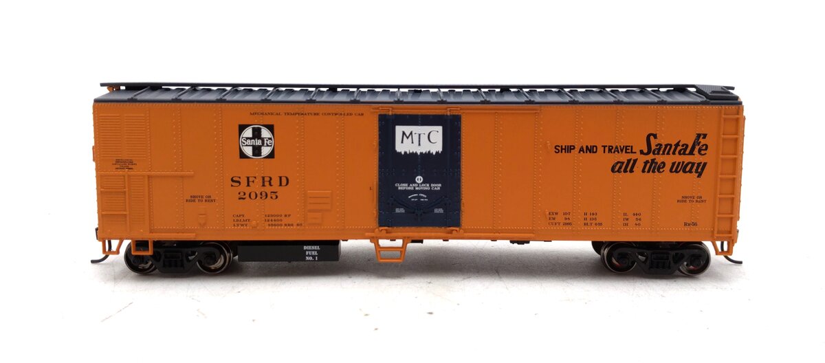 Athearn ATH76276 HO Santa Fe Texas Chief 60' Smooth Side Mechanical Reefer #2095 LN/Box