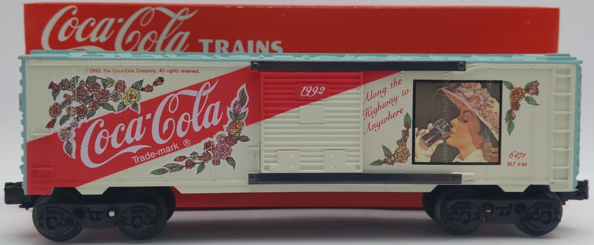 K-Line K6471 O Gauge Coca-Cola For All Seasons 1992 Boxcar EX/Box