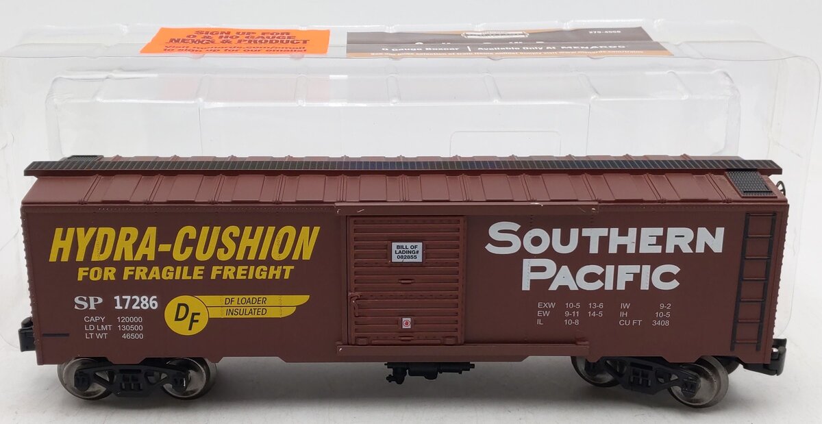 Menards 279-4558 O Gauge Southern Pacific Boxcar #17286 VG/Box