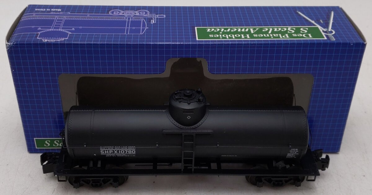 Des Plaines Hobbies DPS14013 S Scale Shippers Car Line Tank Car #10780 (Hi-Rail) EX/Box