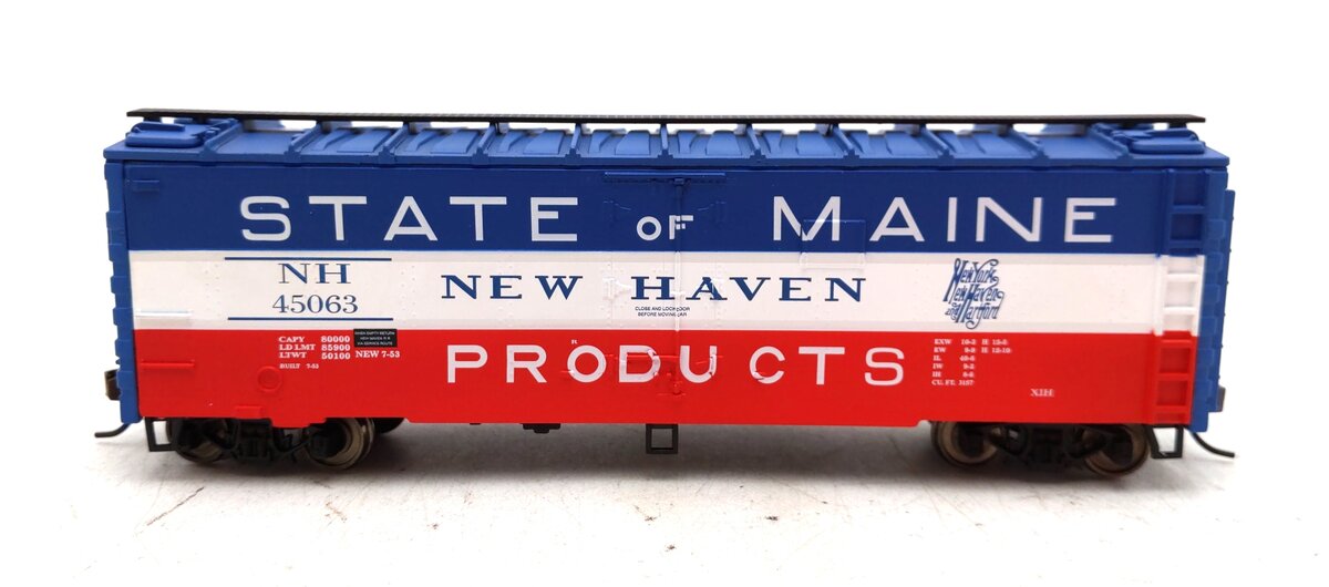 Model Power 2230 HO Scale State of Maine New Haven 41' Metal Reefer #45063 LN/Box