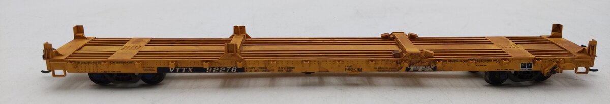 Walthers 910-5383 HO TTX VTTX RTR 60' Pullman-Standard Flatcar #92276 Weathered/Box