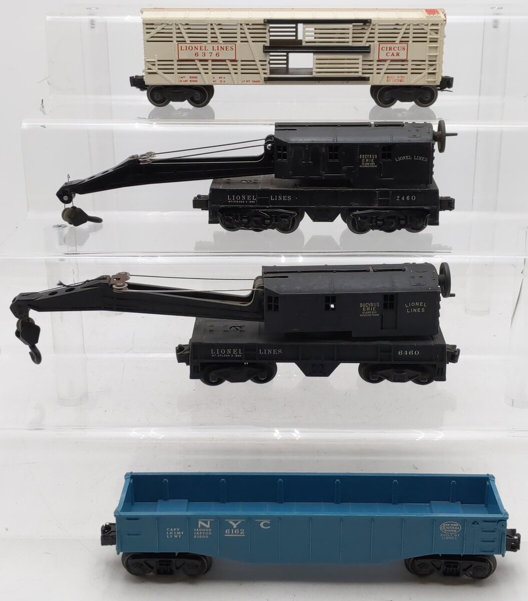 Lionel Vintage O Gauge Freight Cars #2460,6162,6376,6460 [4] VG