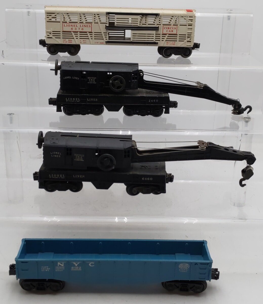 Lionel Vintage O Gauge Freight Cars #2460,6162,6376,6460 [4] VG