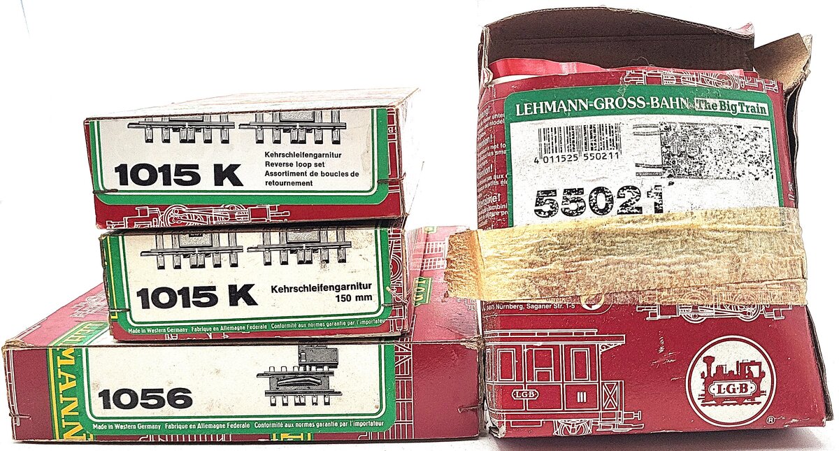 LGB G Scale Assorted Track Accessories: 1015K, 1015K, 55021, 1056 [4] EX/Box