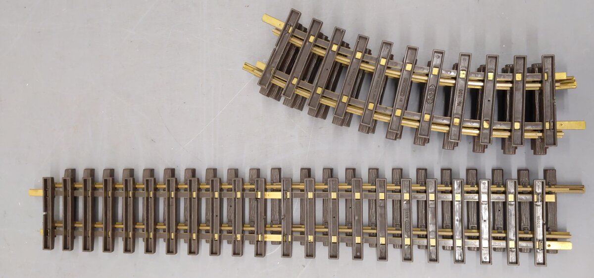LGB 1100/1999 G Scale Assorted Track - Straight Track & Curved Track [6] EX