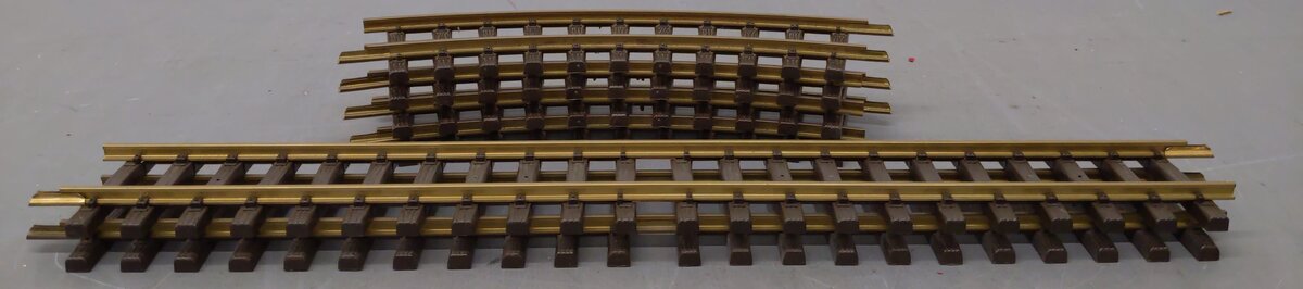 LGB 1100/1999 G Scale Assorted Track - Straight Track & Curved Track [6] EX