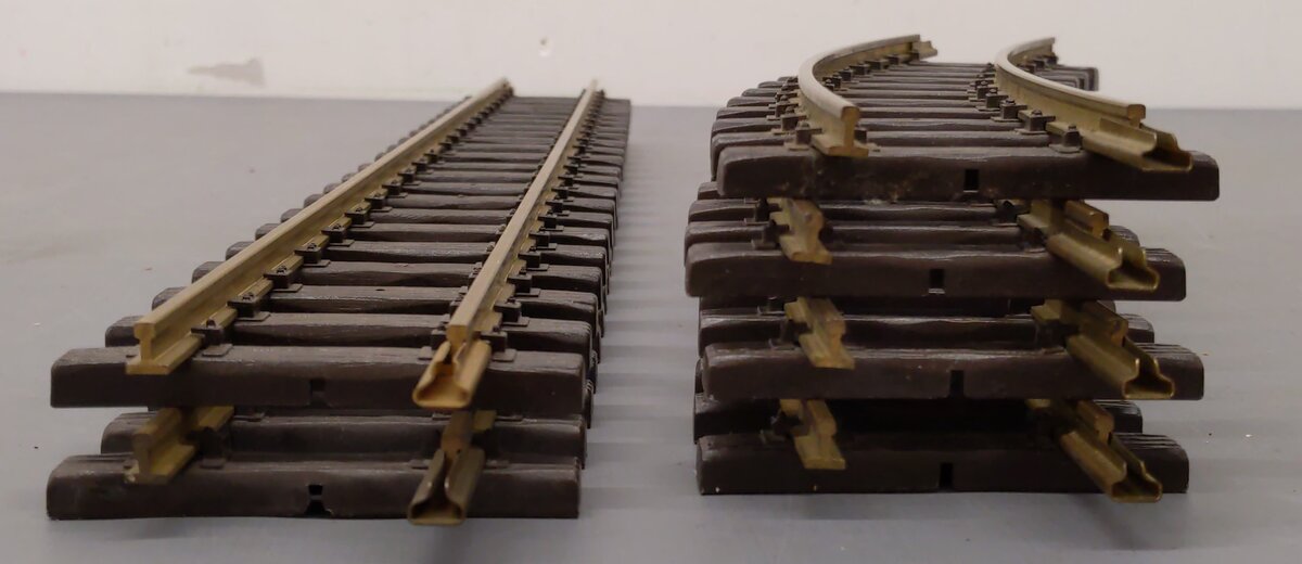 LGB 1100/1999 G Scale Assorted Track - Straight Track & Curved Track [6] EX