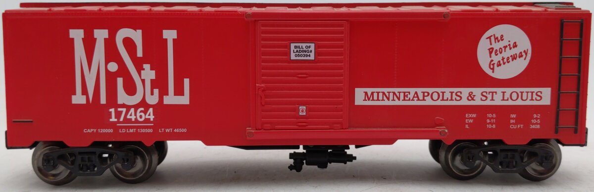 Menards 279-4558 O Menards Minneapolis & St. Louis Boxcar #17464 EX