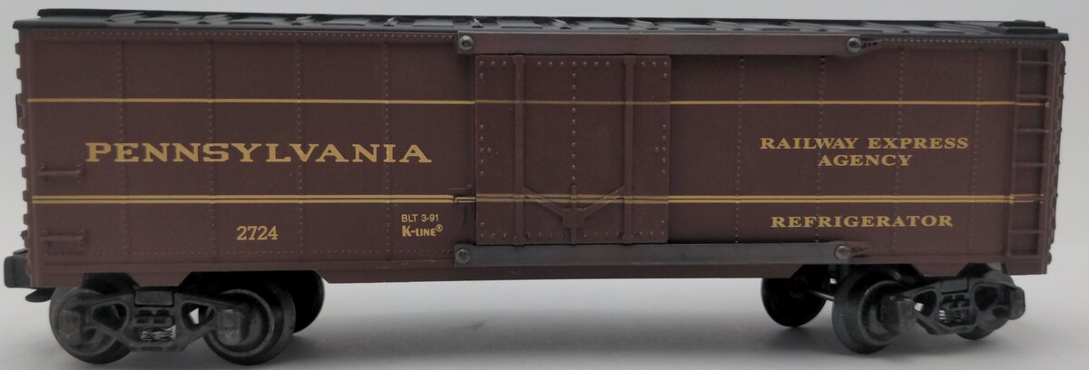 K-Line K80-7508 Pennsylvania Rail Road Classic Mail Car #2724 EX/Box