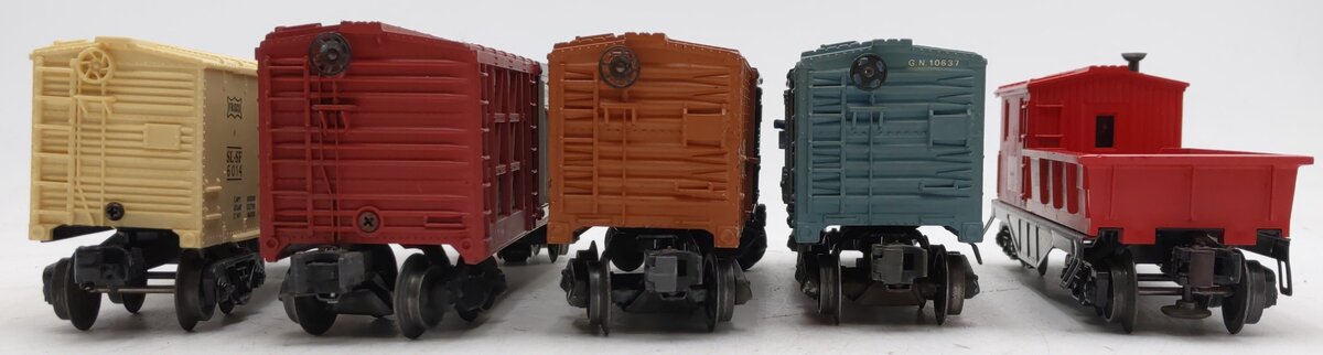 Lionel Vintage O Gauge Freight Cars #6434,6130,6014,159000,10637 [5] VG