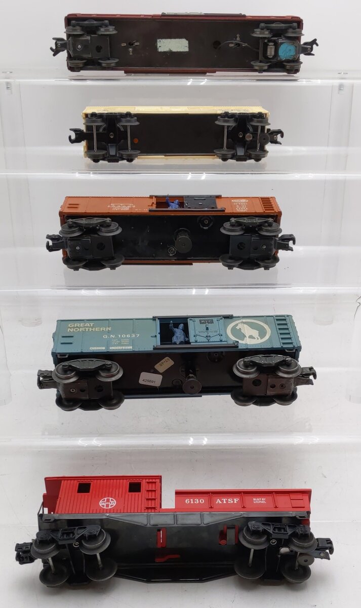 Lionel Vintage O Gauge Freight Cars #6434,6130,6014,159000,10637 [5] VG