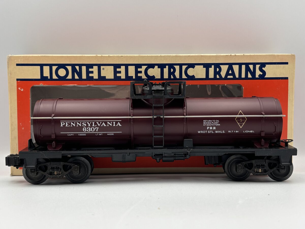 Lionel 6-6307 O Gauge Pennsylvania Single Dome Tank Car EX/Box