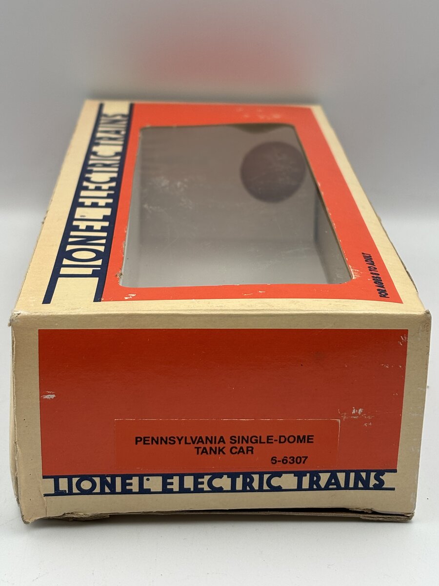 Lionel 6-6307 O Gauge Pennsylvania Single Dome Tank Car EX/Box