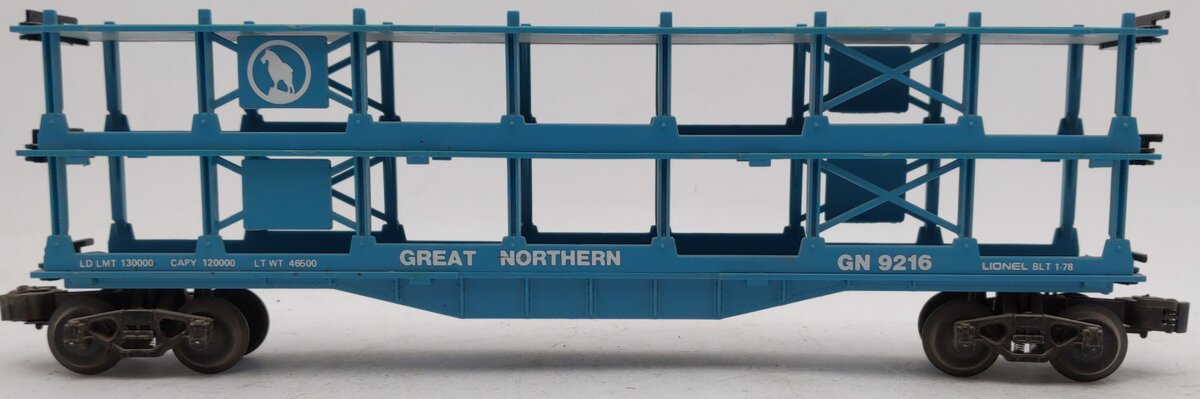 Lionel 6-9216 O Gauge Great Northern 3-Tier Auto Carrier EX