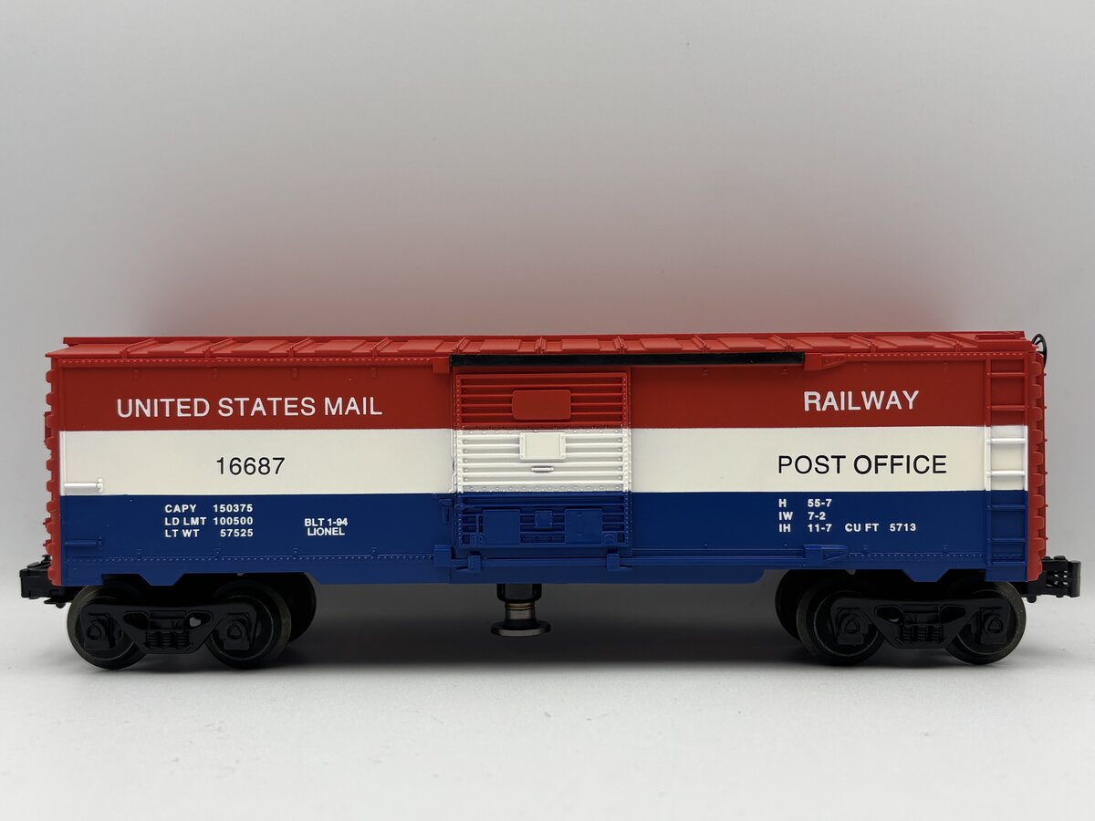 Lionel 6-16687 O Gauge US Mail Operating Post Office Car EX/Box