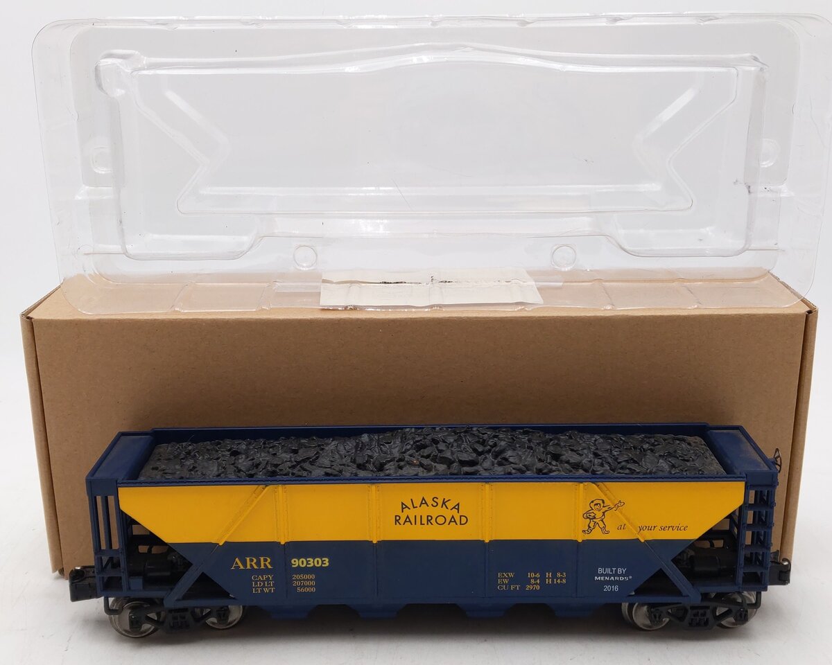 Menards 279-3065 Alaska Railroad Hopper Car #90303 EX/Box