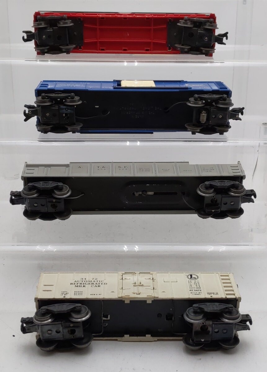 Lionel Vintage O Gauge Freight Cars #356225,3472,3424,6414 [4] VG