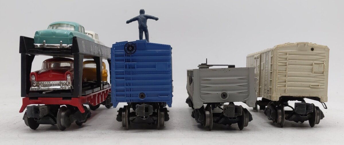 Lionel Vintage O Gauge Freight Cars #356225,3472,3424,6414 [4] VG