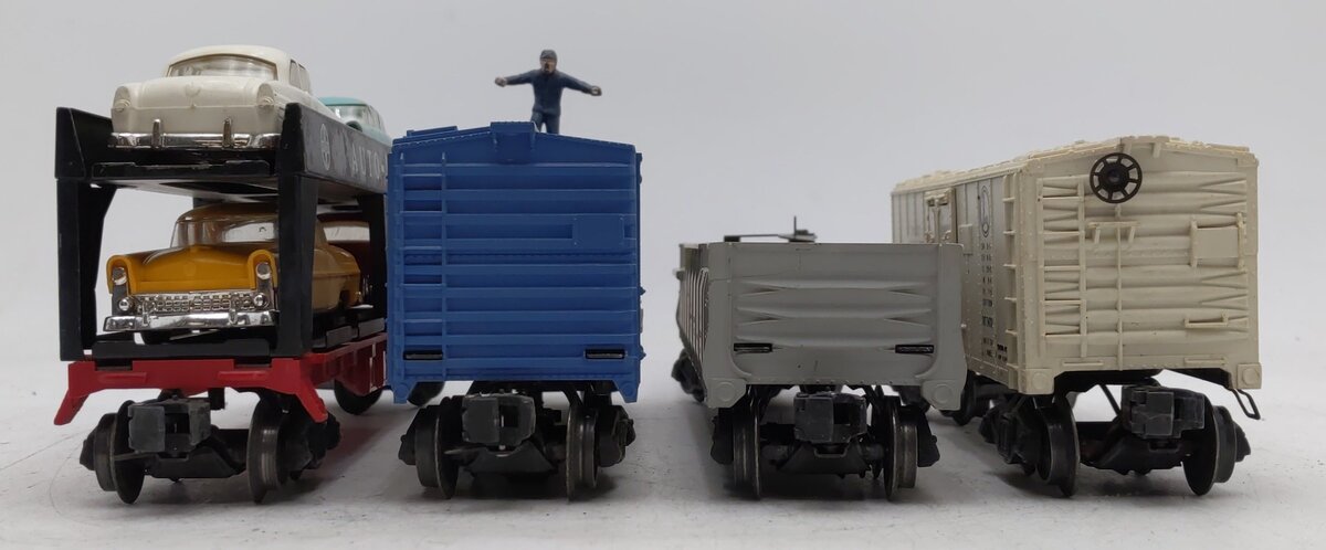 Lionel Vintage O Gauge Freight Cars #356225,3472,3424,6414 [4] VG