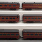 Right-of-Way 5704 O BRASS Pennsylvania 6-Car Passenger Set - 3 Rail EX/Box