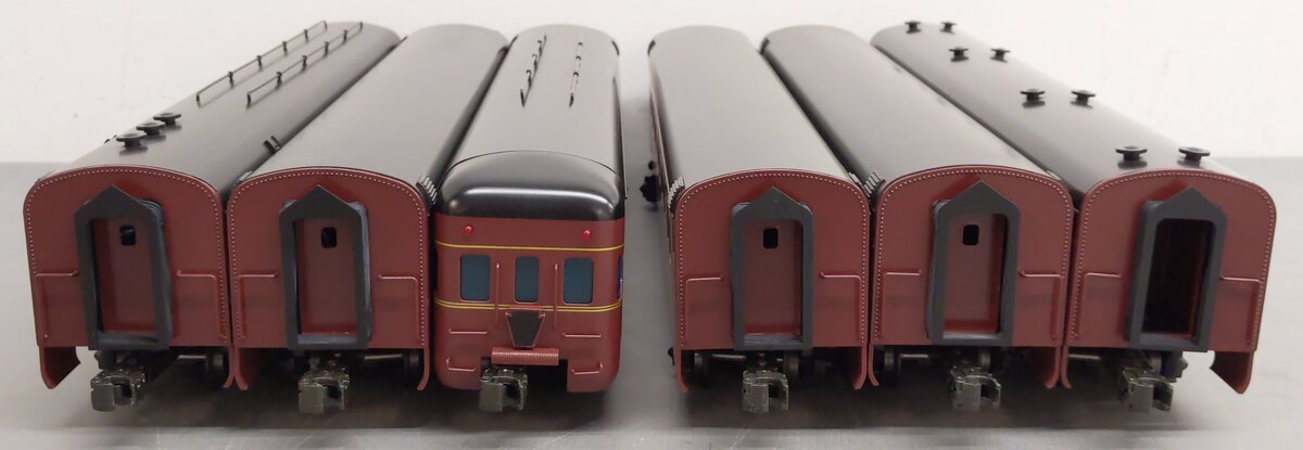Right-of-Way 5704 O BRASS Pennsylvania 6-Car Passenger Set - 3 Rail EX/Box